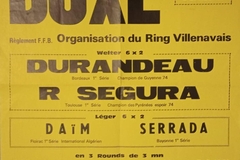 Affiche - Gala de boxe - Pont-de-la-Maye - 26 octobre 1974